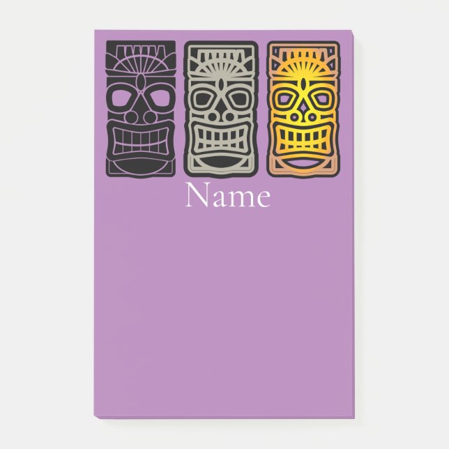 Triple Tiki Sculptures Thunder_Cove Post-it Notes (Front)