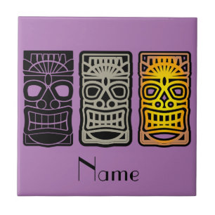 Triple Tiki Sculptures Thunder_Cove  Tile
