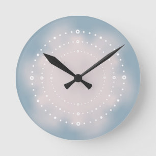 Triple Time Marks Round Clock