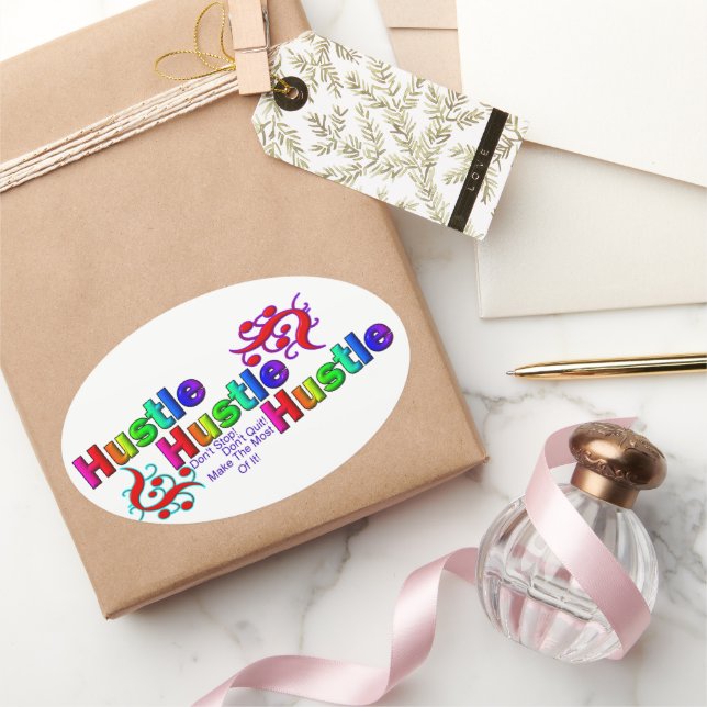 Triple Time   Oval Sticker (Gifting)