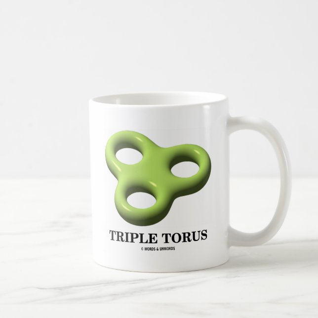 Triple Torus (Topology) Coffee Mug (Right)
