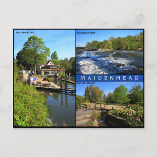 Triple view postcard of Maidenhead