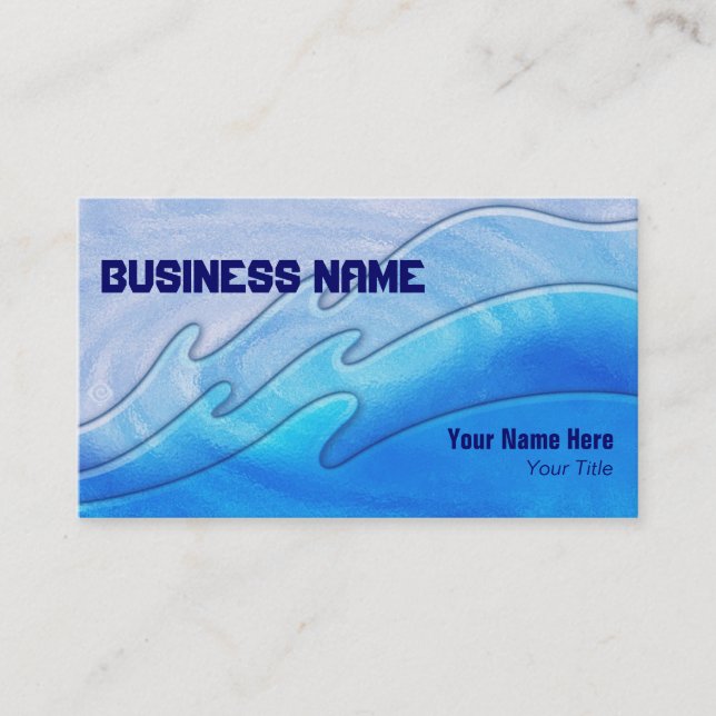 triple waves ~ bc business card (Front)
