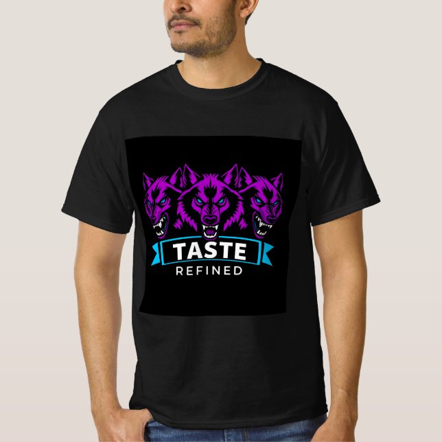 Triple Wolf Design Emphasising Strength T-Shirt (Front)