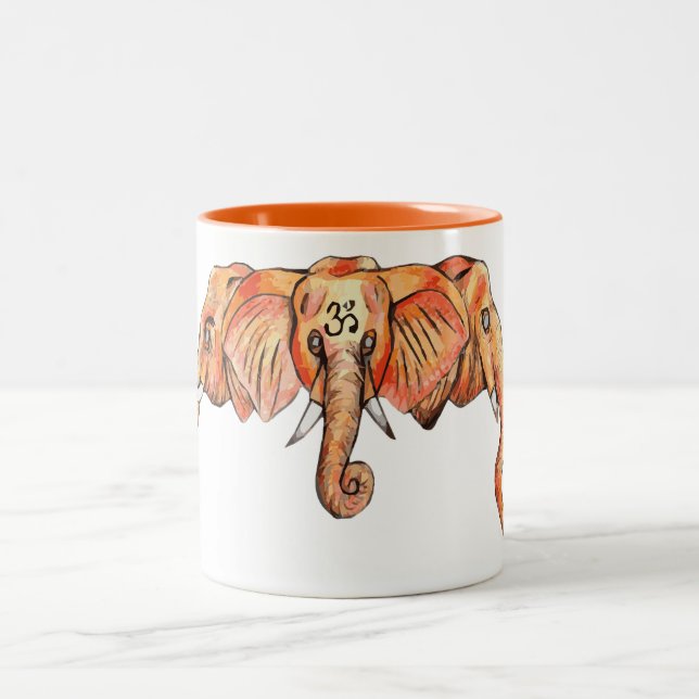 Triplephant Two-Tone Coffee Mug (Center)