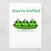 Triplet Baby Shower Invitation