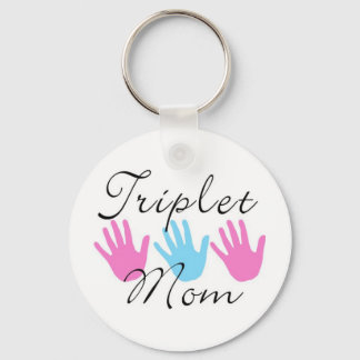 triplet mum key chain