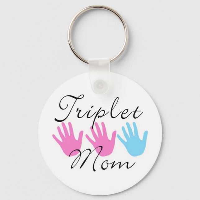 triplet mum key chain (Front)