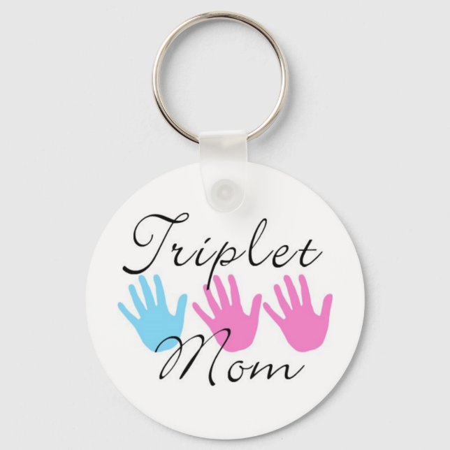triplet mum key chain (Front)