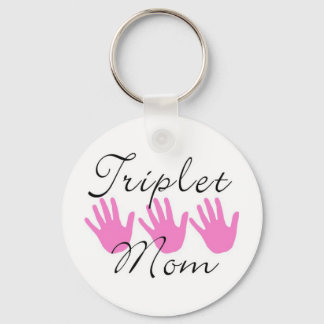 triplet mum keychain
