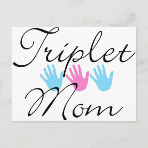 triplet mum postcard