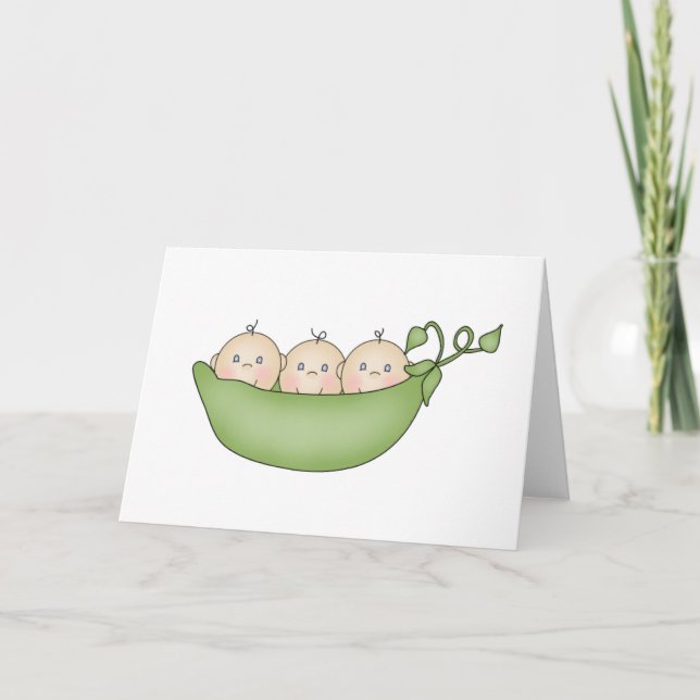 Triplet Peas in a Pod Card (Front)