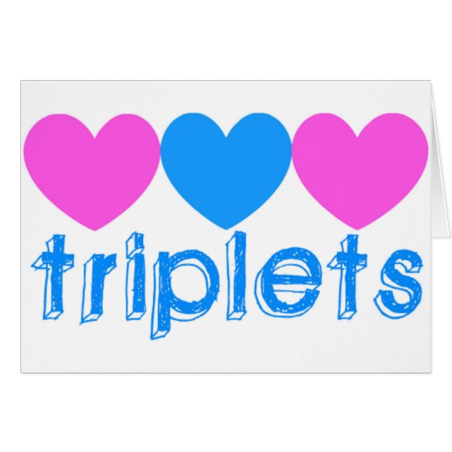 Triplet Two Girls One Boy (Front Horizontal)