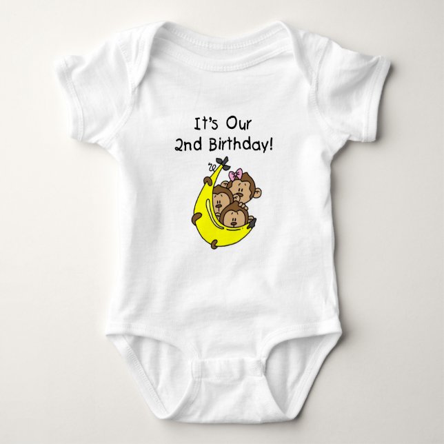 Triplets 2nd - Two Boys/ One Girl Tshirts (Front)