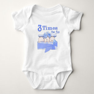 Triplets Baby Bodysuit