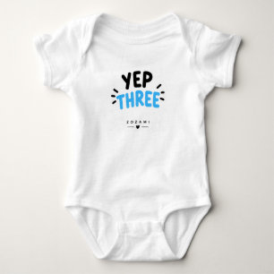 Triplets Matching Vest – YEP 3 Baby Bodysuit