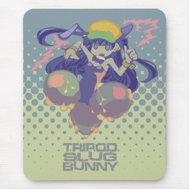 "TRIPOD SLUG BUNNY"mousepad Mouse Mat (Front)