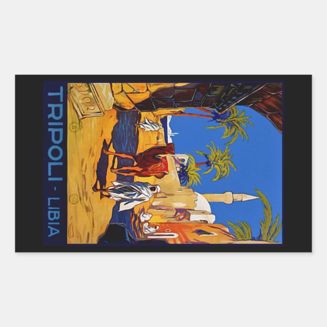 Tripoli - Libia (Libya) Rectangular Sticker (Front)