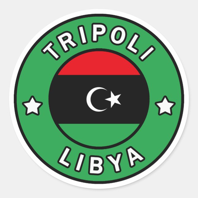 Tripoli Libya Classic Round Sticker (Front)