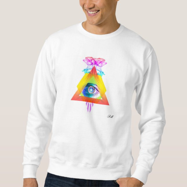 Trippin triangle sweatshirt (Front)