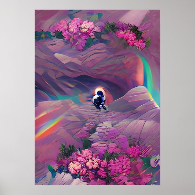 Tripping Balls Art - Astronaut Obstacles Poster (Front)