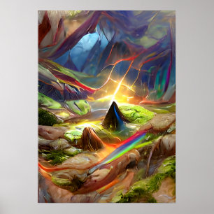 Tripping Balls Art - Psychedelic Mind Cave Poster