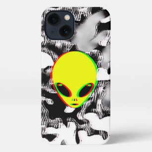 Trippy Alien Camo iPhone 13 Case