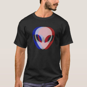 Trippy alien head for Techno Rave EDM Music Festiv T-Shirt