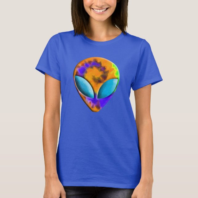 Trippy Alien Tie Dye T-Shirt (Front)