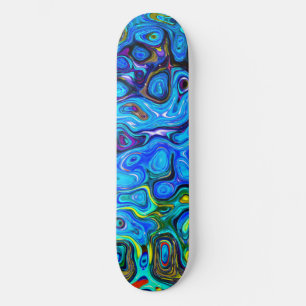 Trippy Blue Skateboard