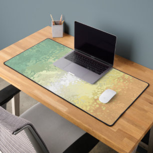 Trippy Boho Groovy Abstract Genderflor Pride Flag Desk Mat
