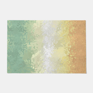 Trippy Boho Groovy Abstract Genderflor Pride Flag Doormat