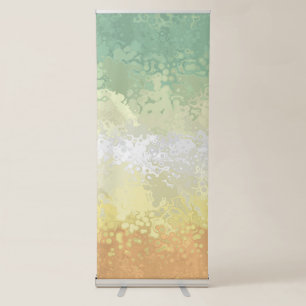 Trippy Boho Groovy Abstract Genderflor Pride Flag Retractable Banner