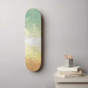 Trippy Boho Groovy Abstract Genderflor Pride Flag Skateboard