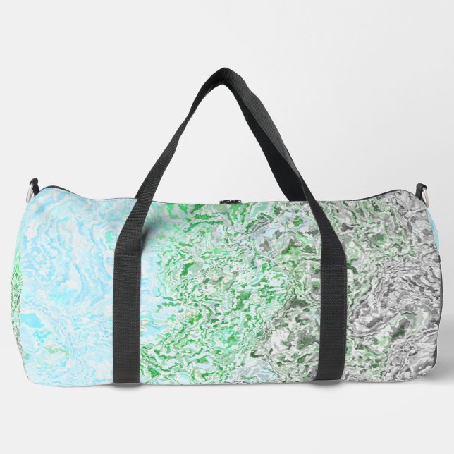 Trippy Boho Groovy Grungy Autoromantic Pride Flag Duffle Bag (Front)
