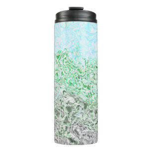 Trippy Boho Groovy Grungy Autoromantic Pride Flag Thermal Tumbler
