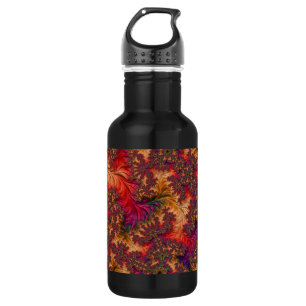 Trippy Bright Dazzling Branching Abstract Fractal 532 Ml Water Bottle