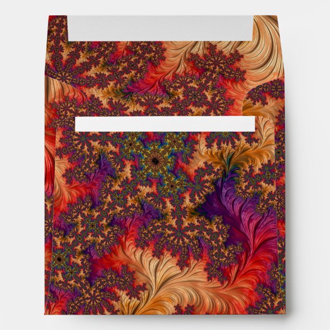 Trippy Bright Dazzling Branching Abstract Fractal Envelopes (Back (Bottom))