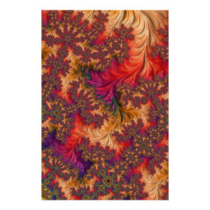 Trippy Bright Dazzling Branching Abstract Fractal Photo Print
