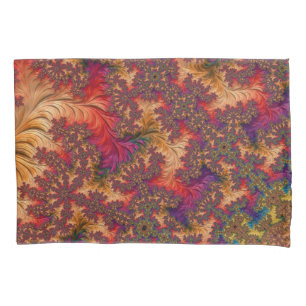 Trippy Bright Dazzling Branching Abstract Fractal Pillowcase
