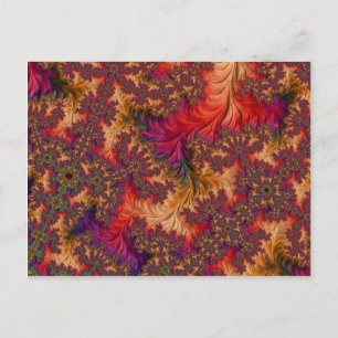 Trippy Bright Dazzling Branching Abstract Fractal Postcard