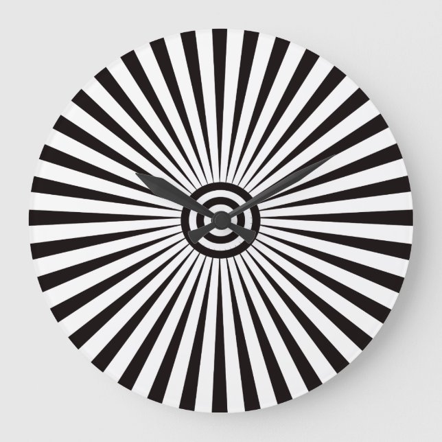 Trippy Bullseye Large Clock (Front)