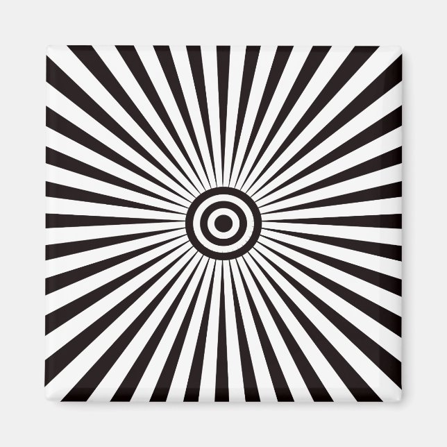 Trippy Bullseye Magnet (Front)