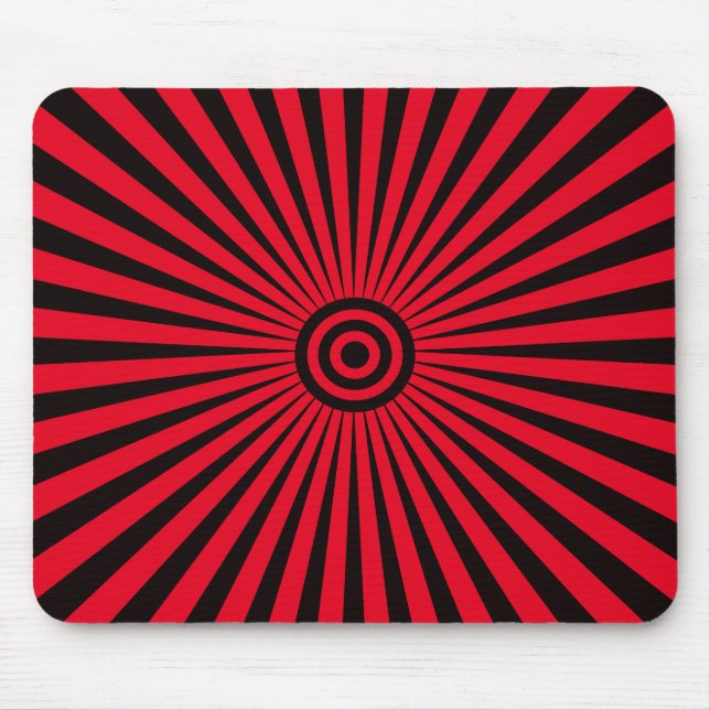 Trippy Bullseye Mouse Mat (Front)