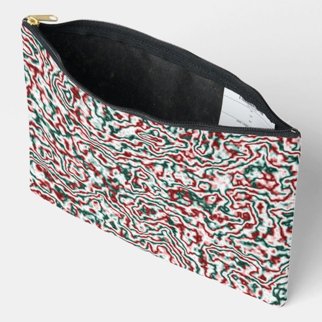 Trippy Christmas  Accessory Pouch (Open)