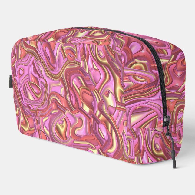 Trippy Colourful 3D Swirls Dopp Kit (Right Corner)