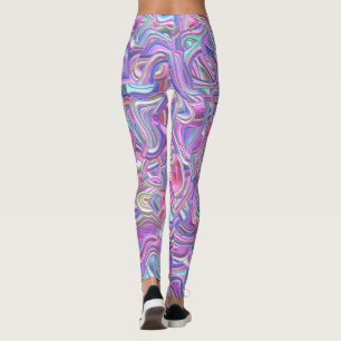 Trippy Colourful 3D Swirls Leggings