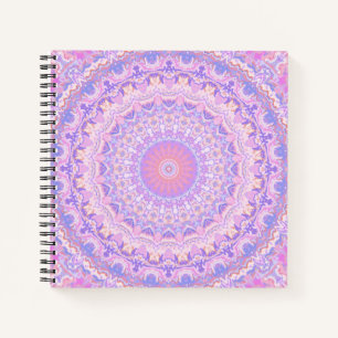 Trippy Colourful Intricate Boho Hippie Mandala Notebook