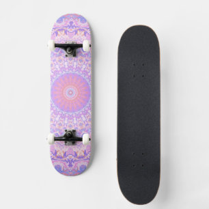 Trippy Colourful Intricate Boho Hippie Mandala Skateboard