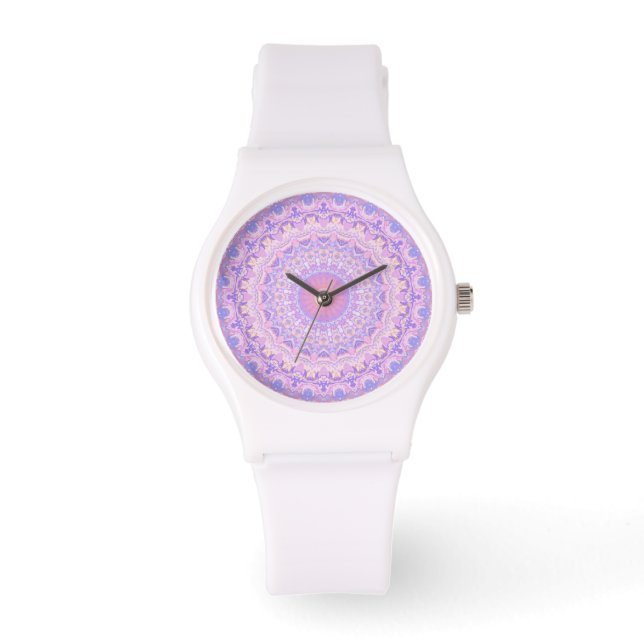 Trippy Colourful Intricate Boho Hippie Mandala Watch (Front)